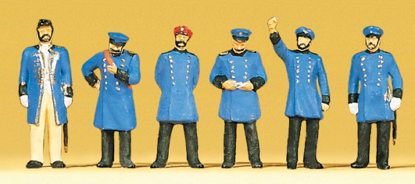 Preiser 12130 - Königlich Preußisches Bahnpersonal um 1900 6 teilig