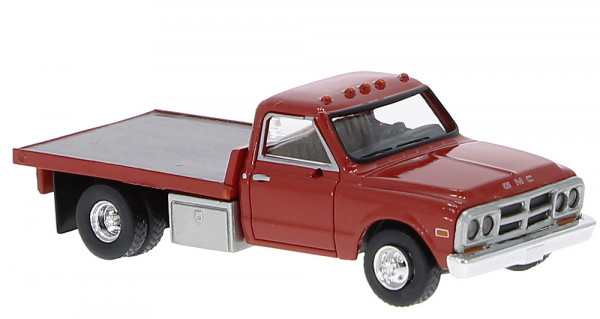 Brekina 19670 - GMC Sierra Grande platform truck, red
