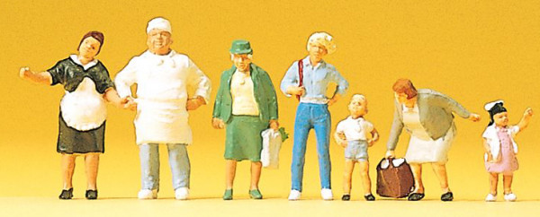 Preiser 10275 - Bäcker Krause 7 teilig