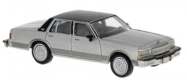 Brekina 19723 - Chevrolet Caprice silber/schwarz 1987