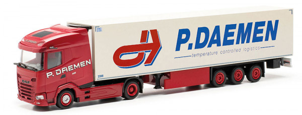 Herpa 317283 - DAF XG Kühlkoffer-Sattelzug "P. DAEMEN" (NL)