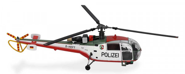 Herpa 580762 - Polizeifliegerstaffel Nordrhein-Westfalen Sud Aviation SA 319 Alouette III