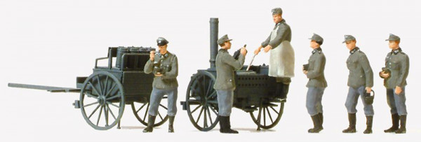Preiser 16594 - Essenausgabe. Feldküche Deutsches Reich 1939-45, Bausatz