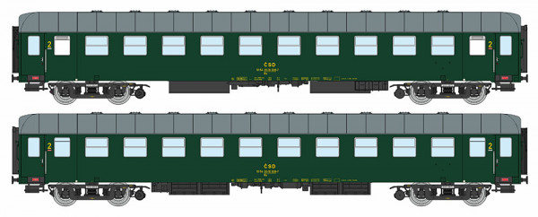 Igra 97110027 - CSD Liegewagen 2.Klasse Bac grün Ep.4, Prototyp