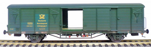 Exacttrain 22025 - DB gedeckter Güterwagen Gbs Post Ep.4, -verschmutzt-