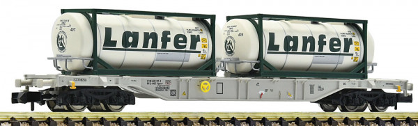 Fleischmann 6660088 - DB AG Containertragwagen Sgnss der AAE Ep.6, 2x Tankcontainer "Lanfer Logistik