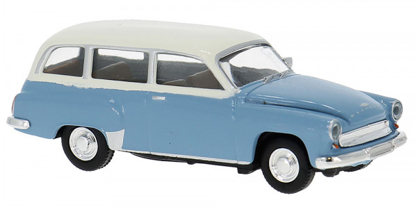 Brekina 27193 - Wartburg 311 Kombi hellblau/weiß 1959
