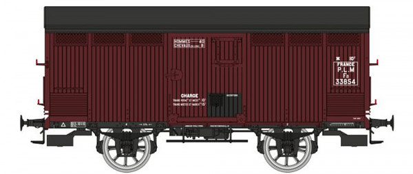 REE WB-760 - PLM gedeckter Güterwagen Primeuer 10T mit senkrechter Verbretterung Ep.2