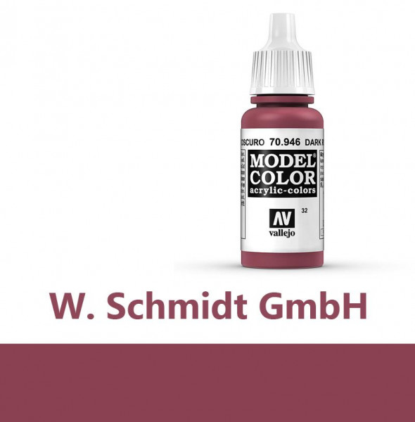 Vallejo 770946 - Model Color Farbe Bordeauxrot, Matt, 17 ml
