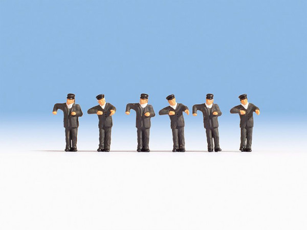 Noch 36281 - Lokführer Dampflok, 6 Figuren
