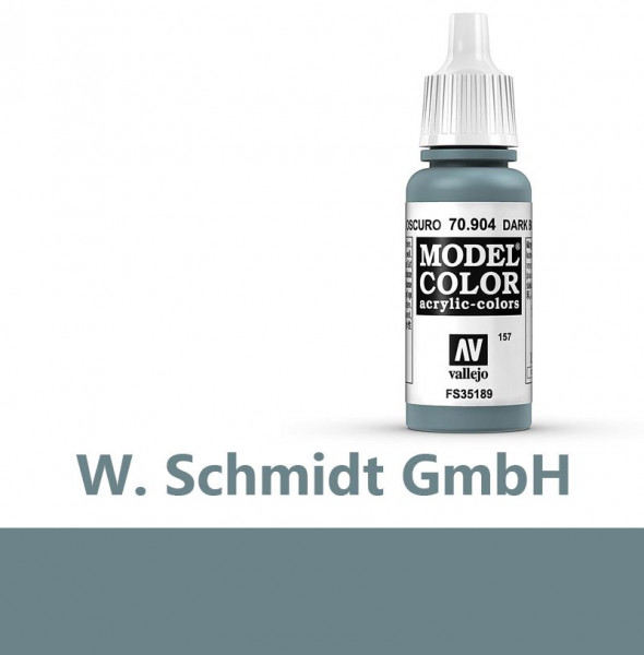 Vallejo 770904 - Model Color Farbe Blaugrau Dunkel, Matt, 17 ml