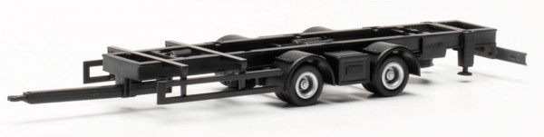 Herpa 085533 - Teileservice Tandem-Hängerfahrgestell für Volumenzüge 7,82m m. Festaufbau, 2 Stück