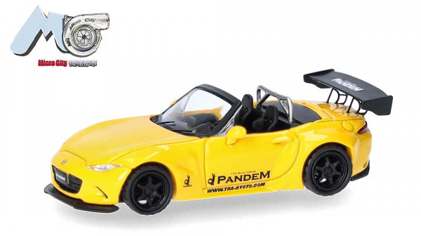 Herpa 87MC000131 - Mazda MX-5 Rocket Bunny, gelb