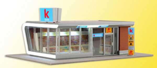 Kibri 39008 - Kiosk inkl. LED-Beleuchtung, Funktionsbausatz