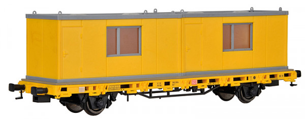 Kibri 26268 - Niederbordwagen mit 2 Containern GleisBau, Fertigmodell
