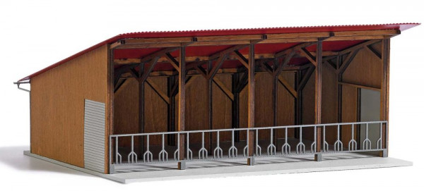 Busch 1902 - Moderner Offenstall, Bausatz