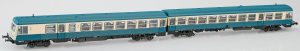 Liliput 163217 - DB Dieseltriebwagen BR 628.0 2-teilig oceanblau/beige Ep.4, Zugzielanzeige "Augsbur
