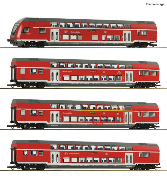 Roco 6220320 - DB-AG 4er Set Dosto DB AG Schwarzwaldbahn AC E6
