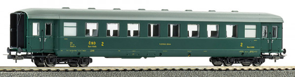 Piko 53285 - CSD Schürzeneilzugwagen 2. Klasse Balm grün Ep. 3