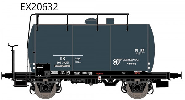 Exacttrain 20632 - DB 30m3 Uedinger Kesselwagen VTG Alt Emblem