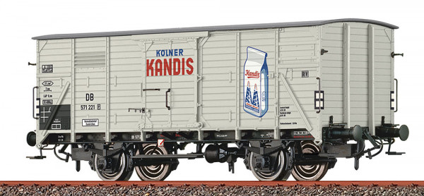 Brawa 50962 - DB gedeckter Güterwagen G10 Ep.3, "Kölner Kandis"