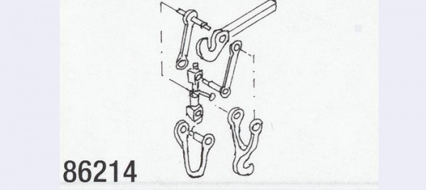 Weinert 86214 - Schmalspurdoppelhakenkuppl- BS