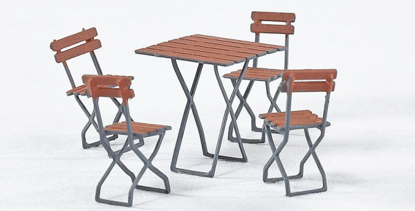 Weinert 2943 - Gaststätten kl.Tisch + 4Stühle