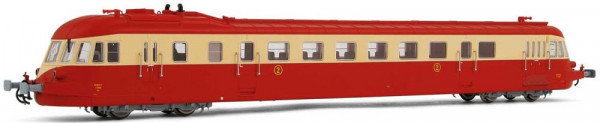 Jouef HJ2411S - SNCF Dieseltriebwagen Reihe ABJ4 rot/beige Ep.4, Dach rot, mit DCC-Decoder + Sound