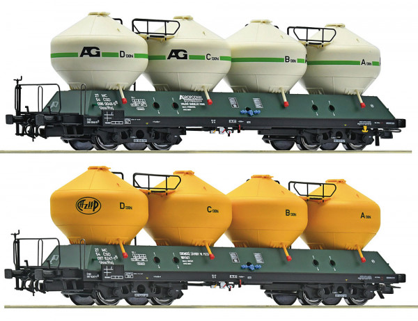Roco 6600236 - CSD Set 2-teilig Silowagen Uacs451.1 Ep.4