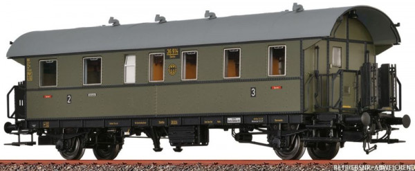 Brawa 46795 - DRG Einheits-Durchgangswagen 2./3.Klasse BCi-29 Ep.2, incl. Innenbeleuchtung