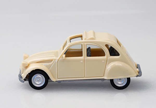 Herpa 020824-007 - Citroen 2 CV Rolldach offen, elfenbein