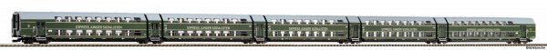 Piko 53125 - DR Set 5-teilig Doppelstock-Gliederzug DGBe12 "Express Junger Sozialisten" Ep. 3