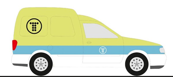 Rietze 16979 - VW Caddy Telefonica (ES)