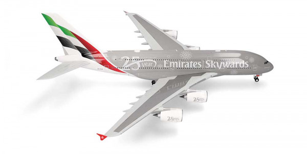 Herpa 539753 - Emirates Airbus A380 - Skywards 25 Year Anniversary
