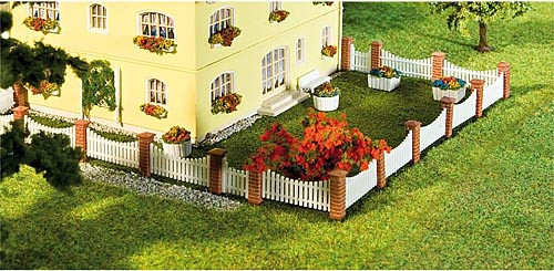 Faller 180429 - Vorgartenzaun passend zu Haus Siena 130393