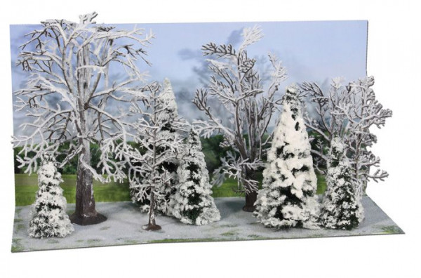 Heki 2101 - Winterwald,10 Bäume u.Tannen 7-14 cm hoch