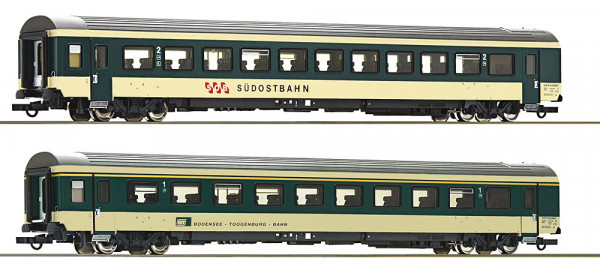 Roco 6200213 - SOB/BT Set 2-teilig Reisezugwagen "Voralpen-Express" Ep.4-5, Set 2
