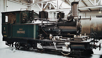 Bemo 1292527 - BVZ Zahnrad Dampflok HG 2/3 7 Breithorn Ep.5 mit Spitzenbeleuchtung grün/schwarz