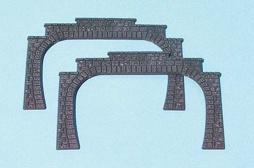 Heki 3126 - Tunnelportal zweigleisig H0 2 Stück Heki Geländebau