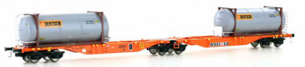Mehano 28401 - DB AG Doppel-Containertragwagen Sggmrss´90 "Wascosa" Ep. 6, 2x Tank-Container "Bertsc