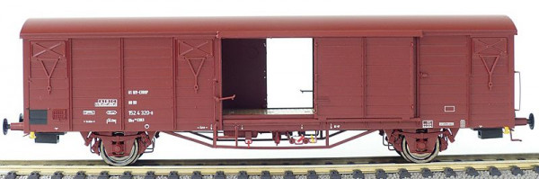 Exacttrain 20709 - DB Güterwagen Gbs 258, 7 Sicken, Tür mit Verstärkung, Epoche VI