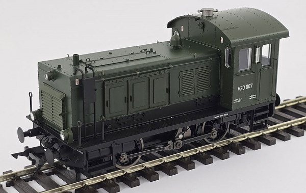Lenz 40121-03 - DR Diesellok V20 007 grün/schwarz Ep.3
