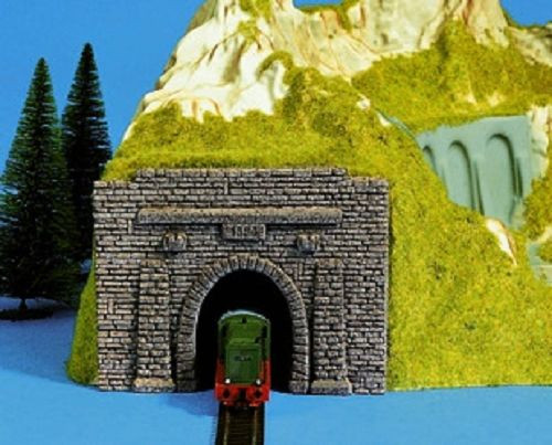 Noch 48790 - Vorsatz-Portal 1-gleisig 14 x 10,5 cm 2 Stück