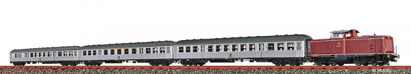 Brawa 50898 - DB Zuggarnitur 4-teilig Ep.4, mit Diesellok BR 212 + 3x "Silberlinge", DCC + Sound
