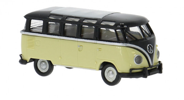 Brekina 31851 - VW T1b Samba schwarz/beige