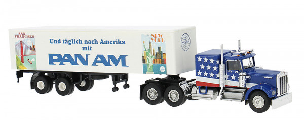 Brekina 86264 - Kenworth Koffersattelzug "Pan Am" 1974