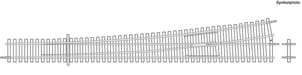 Roco 4042490 - Betonschwellen-Weiche links WL 10°