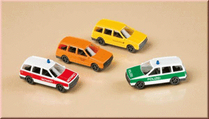 Auhagen 43652 - 4 PKW Kombi bedruckt