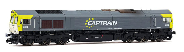 Arnold HN9085 - Captrain Diesellok Reihe Class 66 grau/neongrün/weiß Ep.6