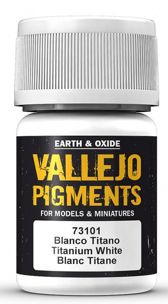 Vallejo 773101 - Pigmentfarbe 30ml Titan-Weiß, 30 ml